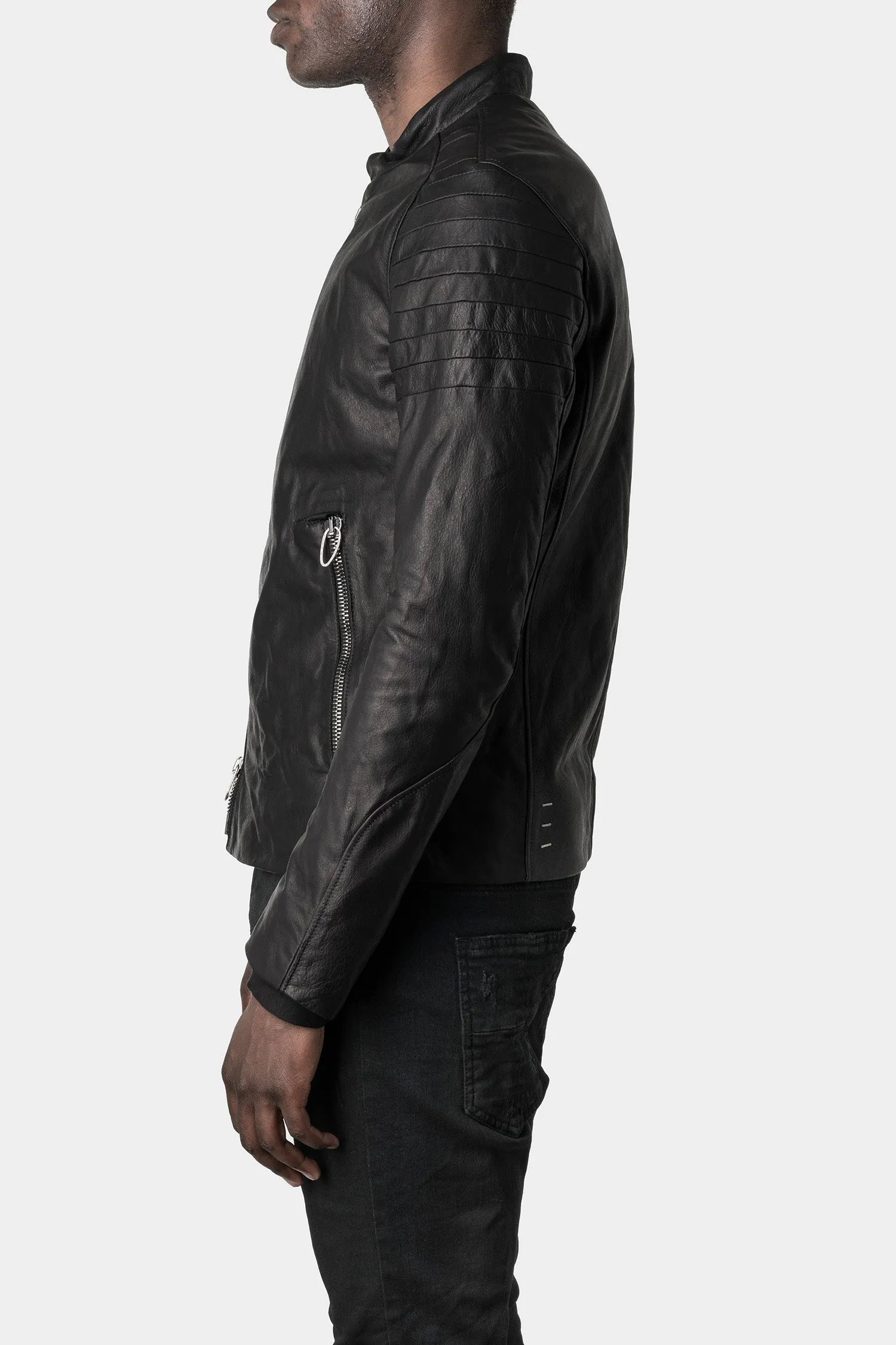 Moto leather jacket