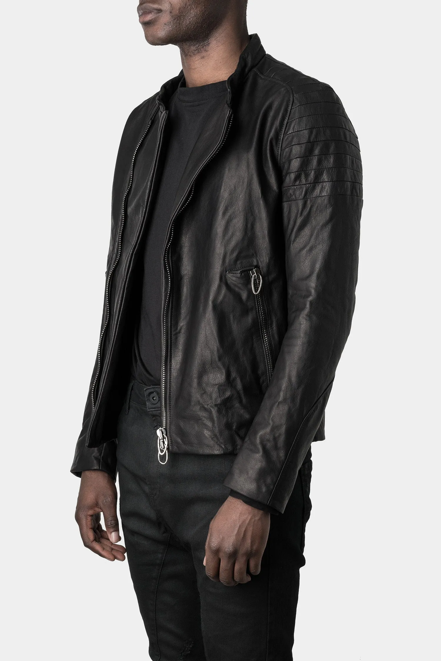 Moto leather jacket