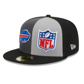 New Era Bills 2023 Sideline Gray Panels 59FIFTY Fitted Hat