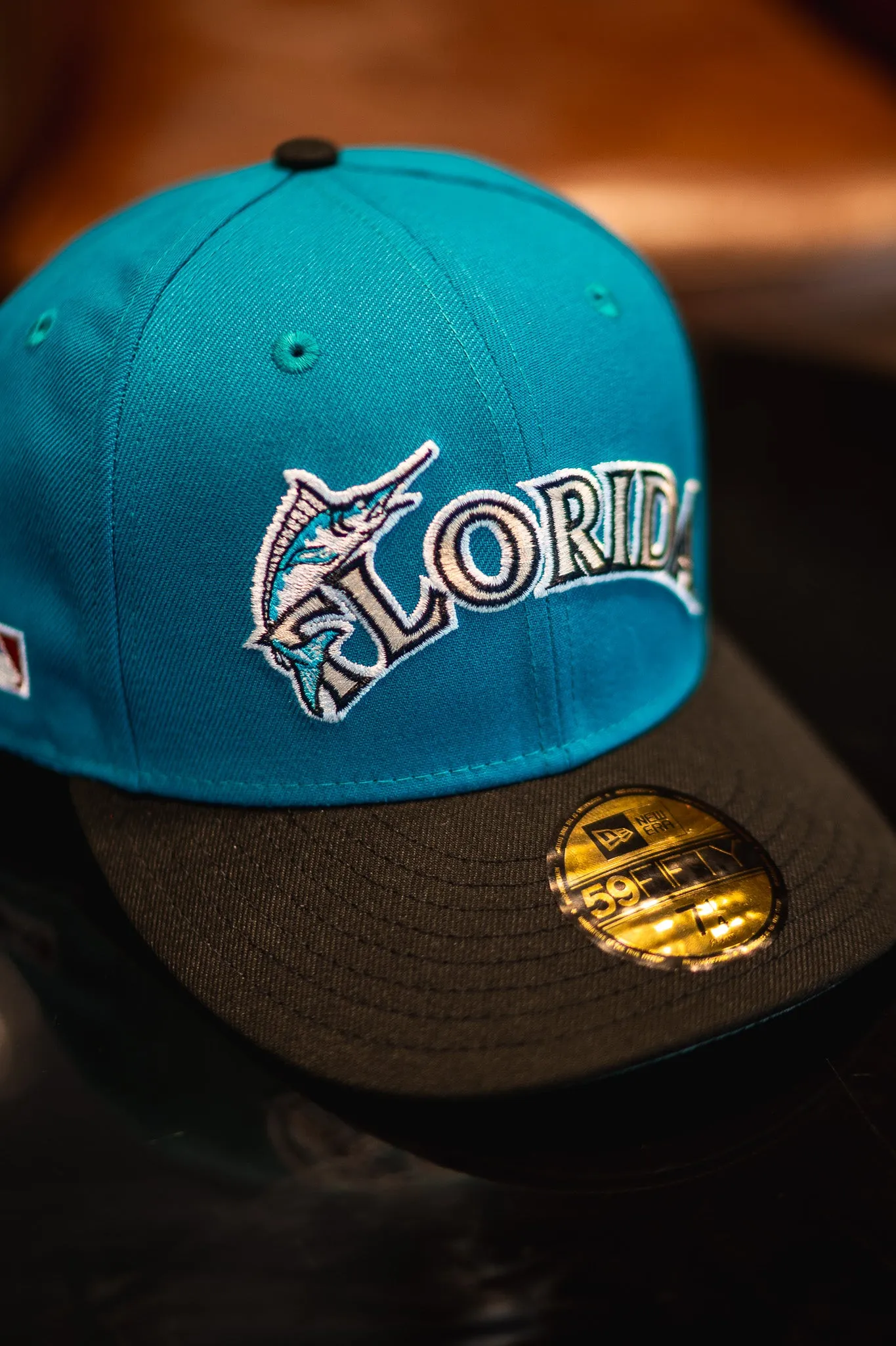 New Era Florida Marlins Side Batty Grey UV (Teal/Black)