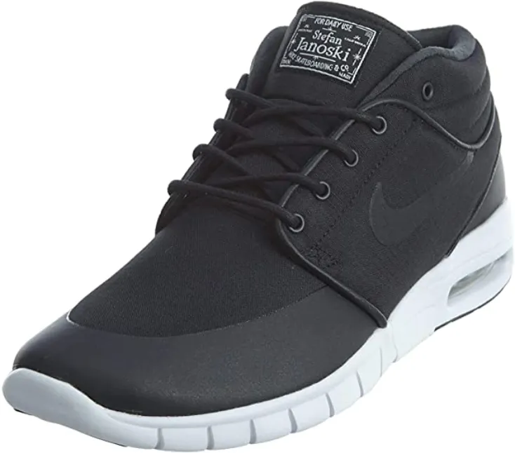 Nike men's skate shoe Stefan Janoski Max Mid 807507 001 black