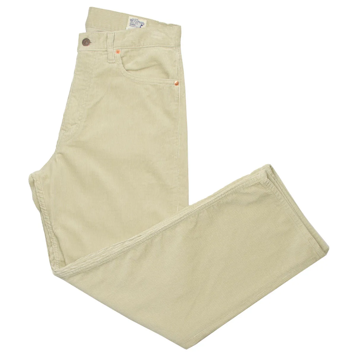 orSlow - 101 Dad's Fit Corduroy Pants - Ivory