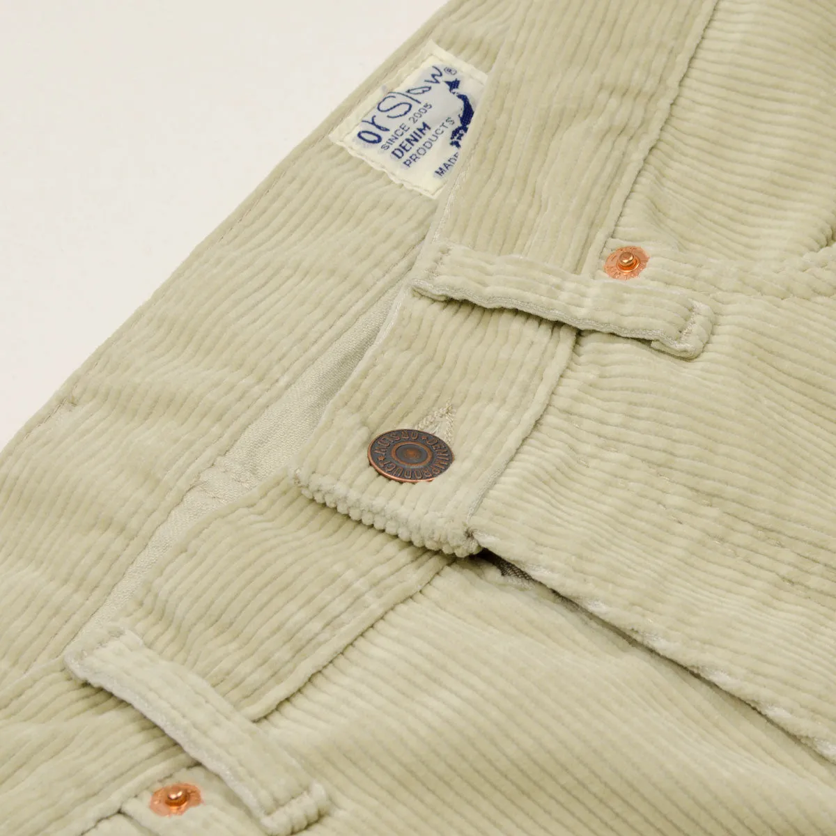 orSlow - 101 Dad's Fit Corduroy Pants - Ivory