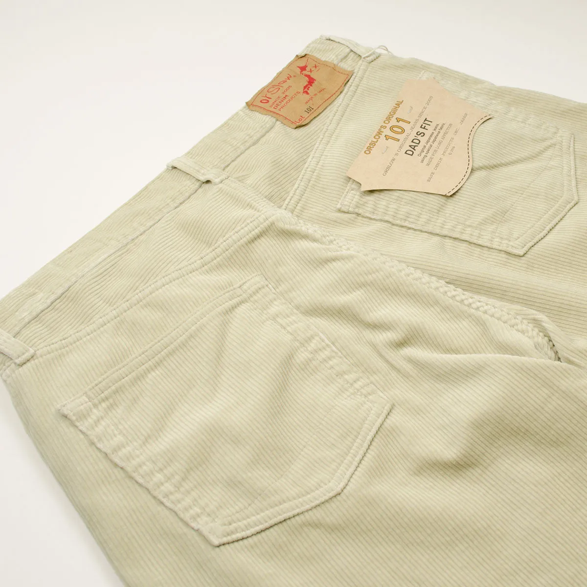 orSlow - 101 Dad's Fit Corduroy Pants - Ivory