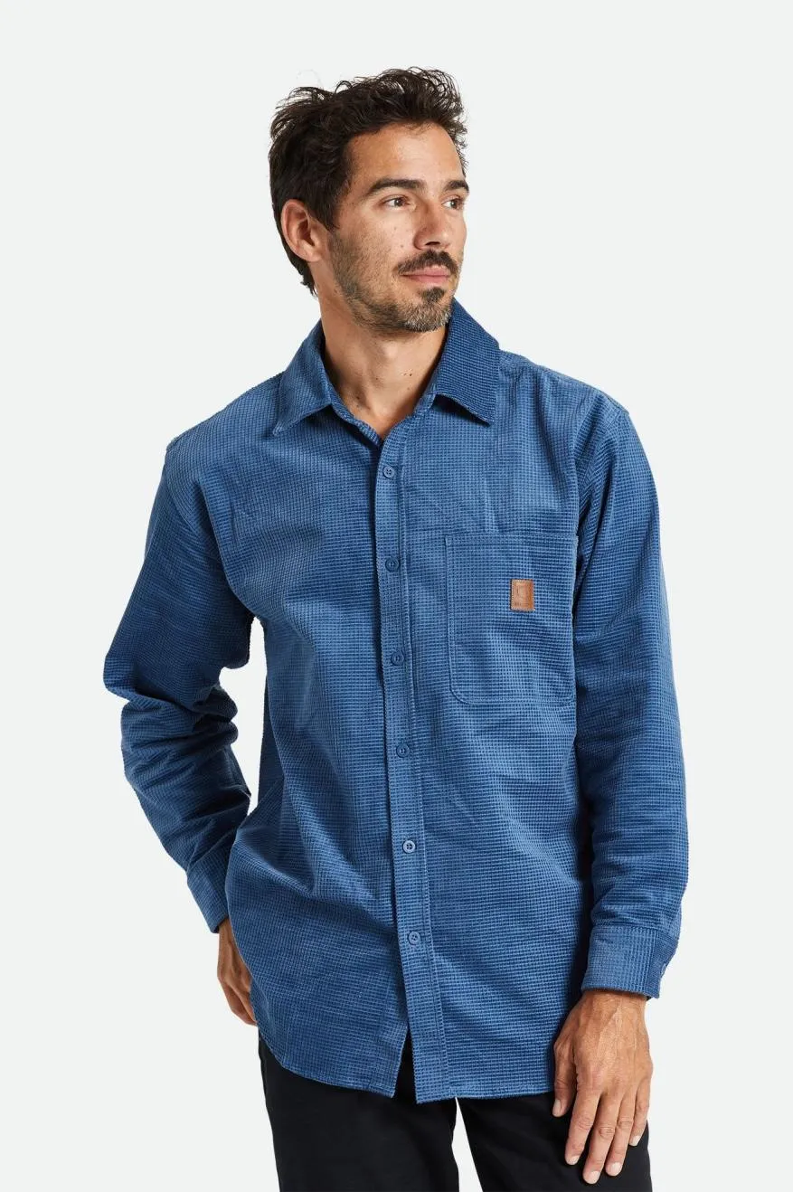 Porter L/S Waffle Corduroy - Joe Blue