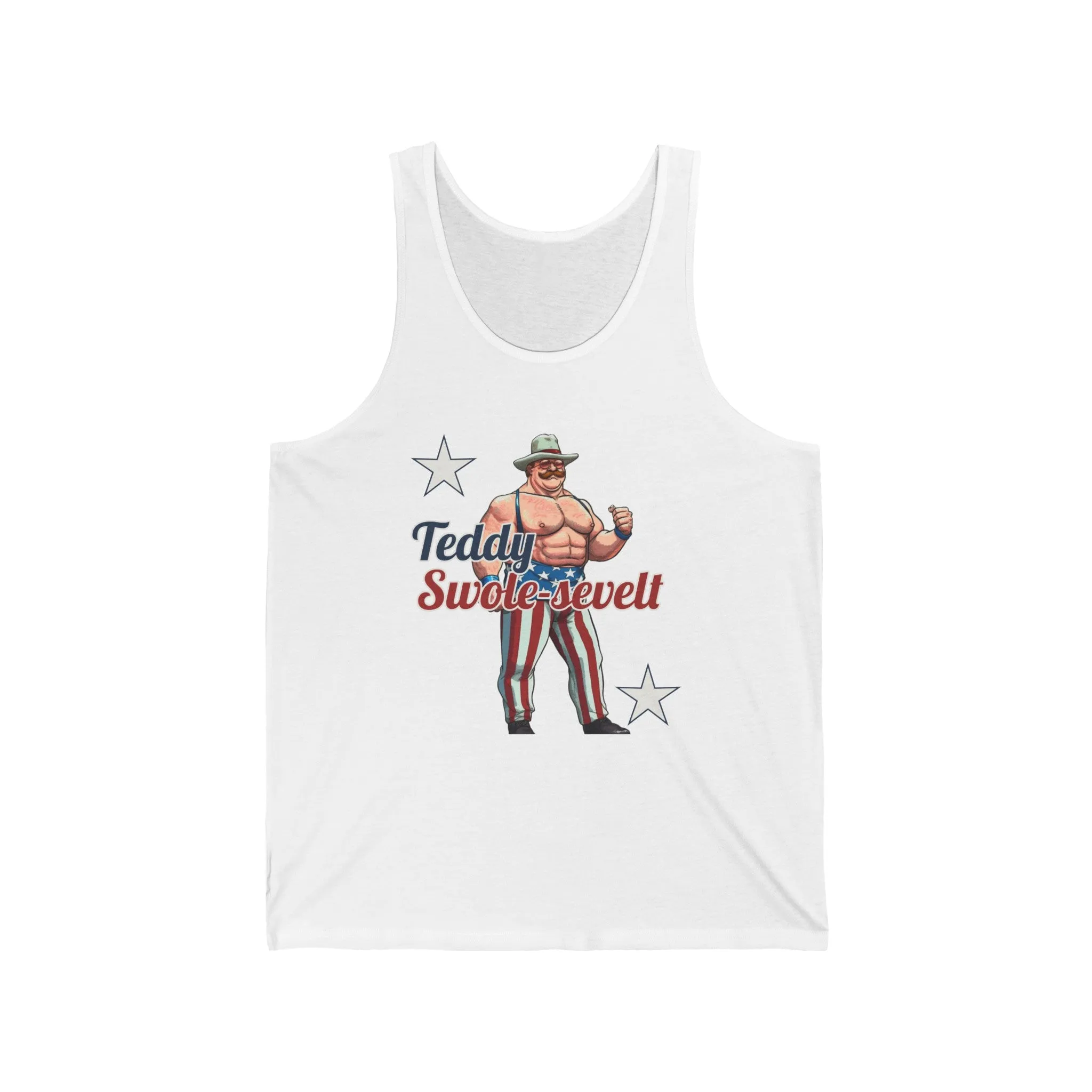 "Teddy Swole-sevelt" Patriotic Pro Wrestling Tank Top