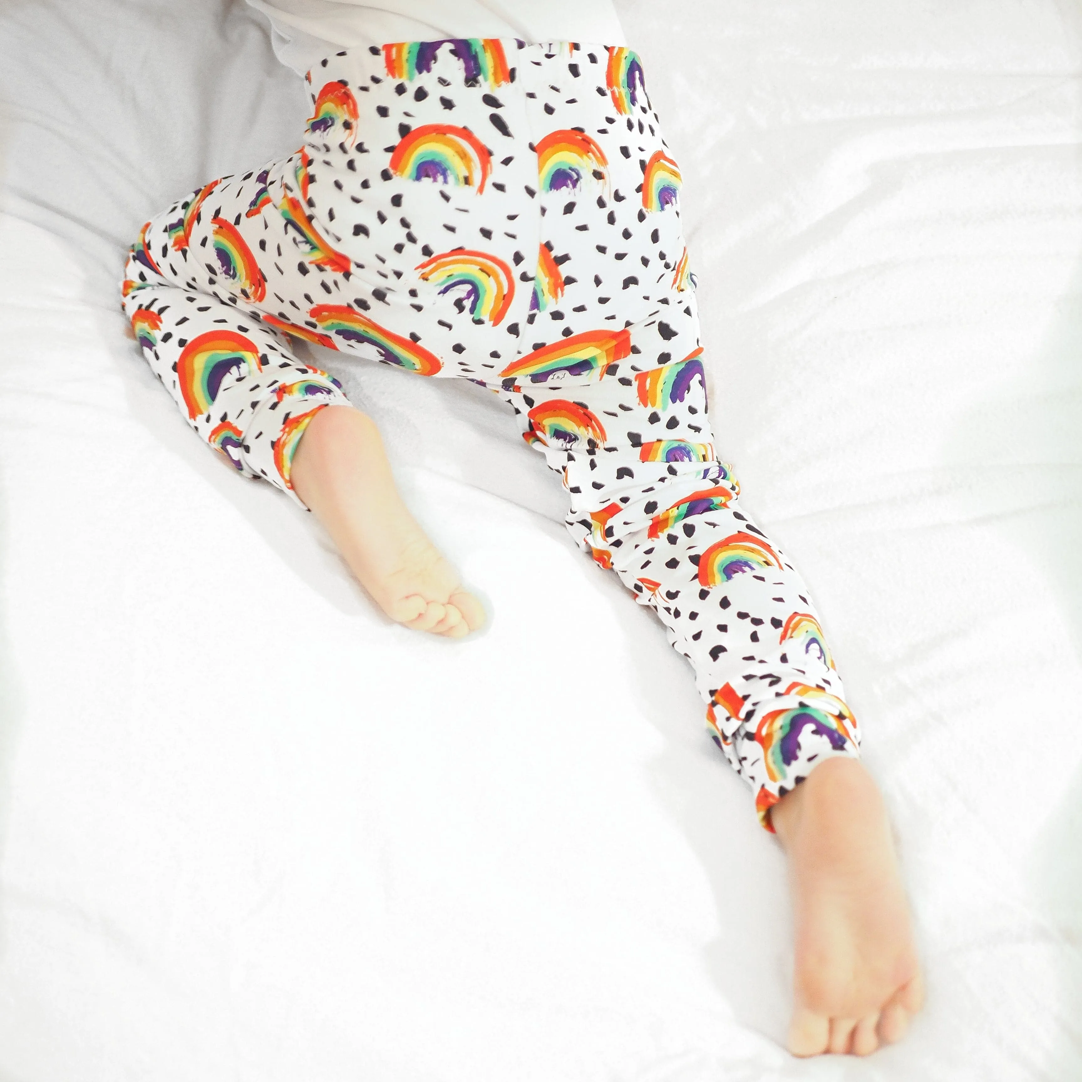 Rainbow Print Kids Leggings