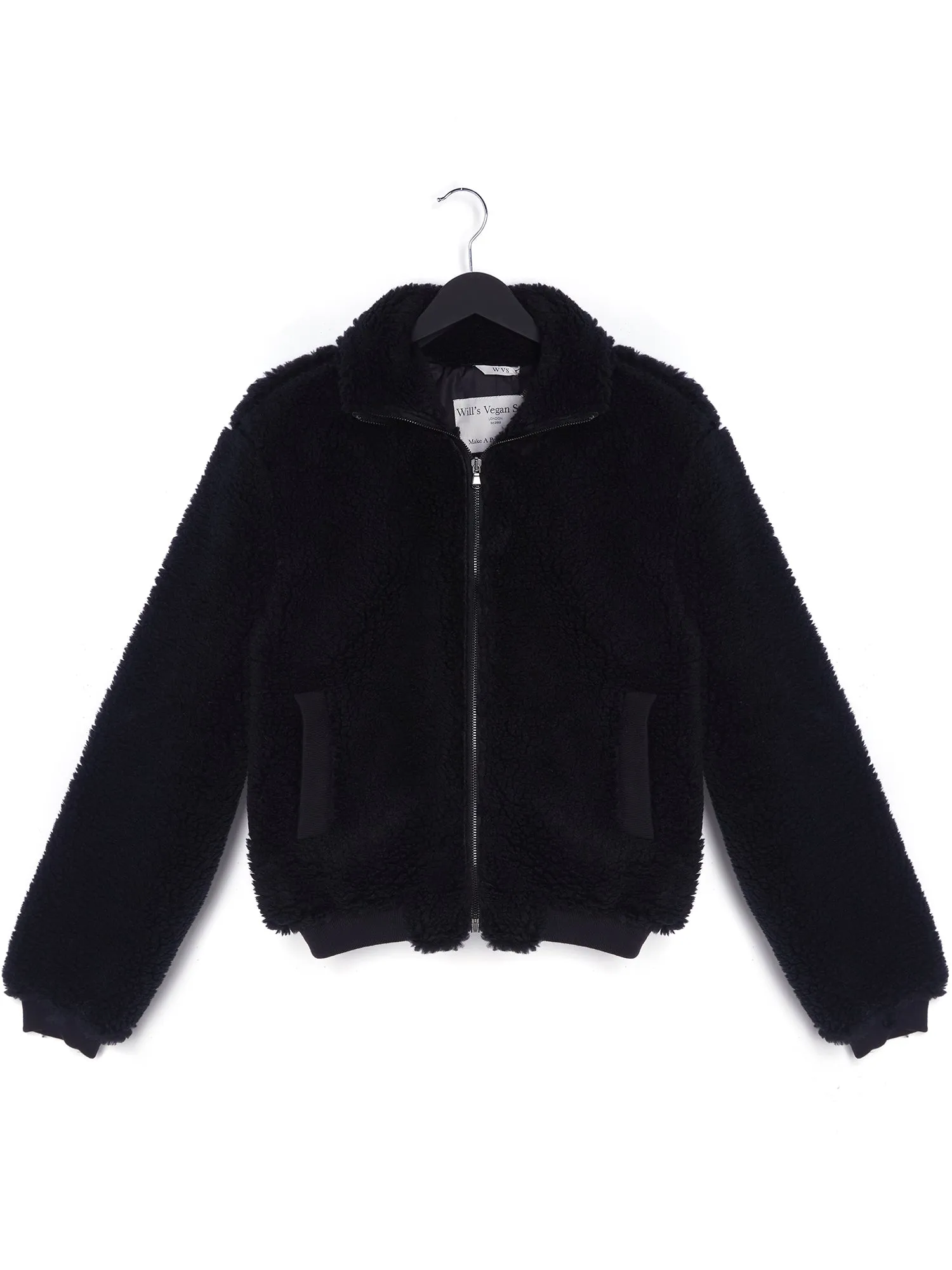 Recycled Zip Up Teddy Jacket