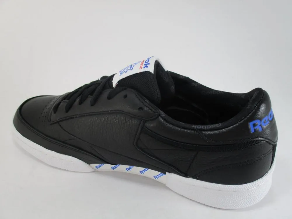 Reebok men's leather sneakers shoe Club C 85 So Men BS5213 black