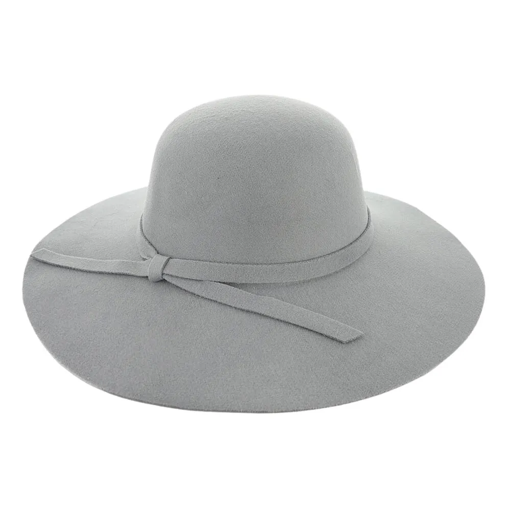 Ribbon Band Pointed Solid Panama Hat