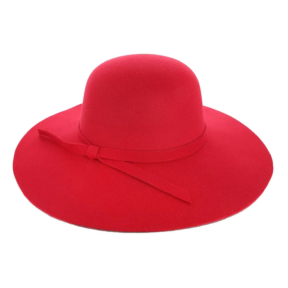 Ribbon Band Pointed Solid Panama Hat