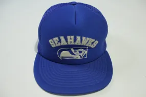 Seattle Seahawks Vintage 80's Mesh Adjustable Snapback Hat