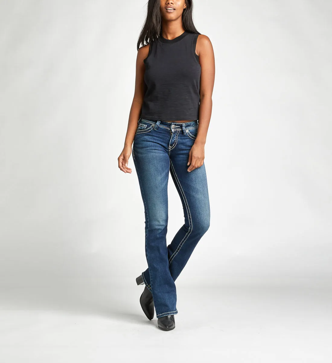 'Silver Jeans' Women's Suki Mid Rise Bootcut - Dark Indigo