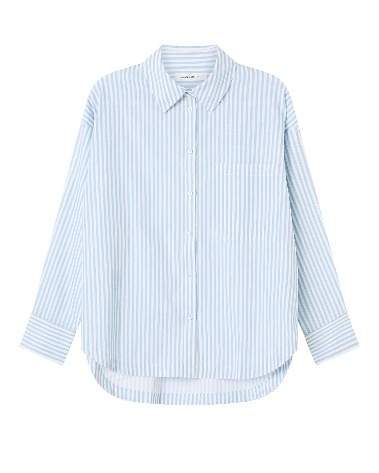 SLOANE SHIRT - BLUE FOG STRIPE