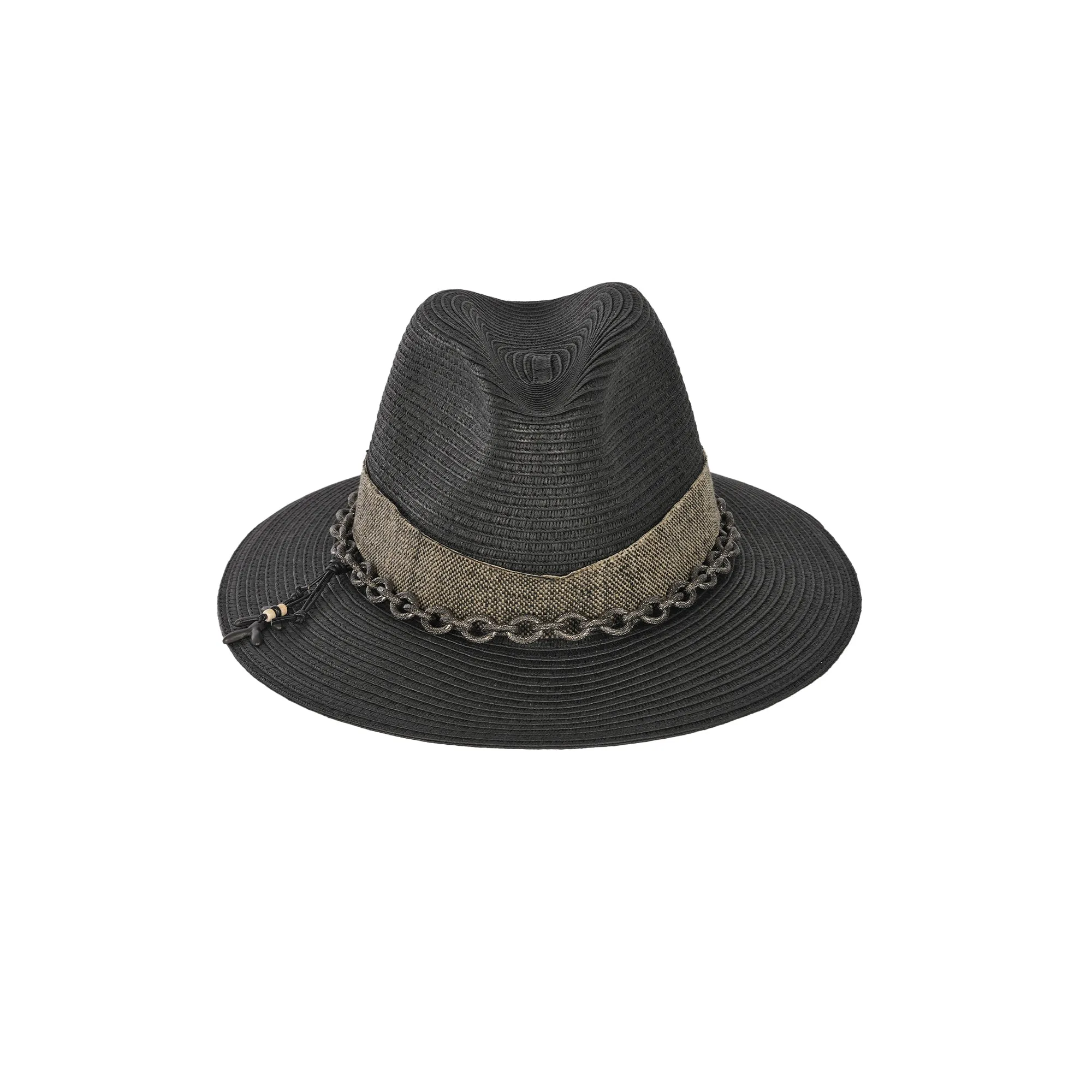 Spring Hat Natural Cellulose Black