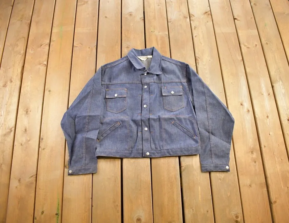 Vintage 1970s Ranchcraft Raw Denim Jacket / Vintage Denim / Streetwear / Vintage Fall Outerwear / Fall Jacket / Ranchcraft