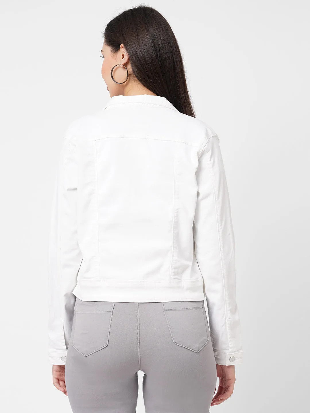 Women Regular Fit With Flap Pockets Jacket