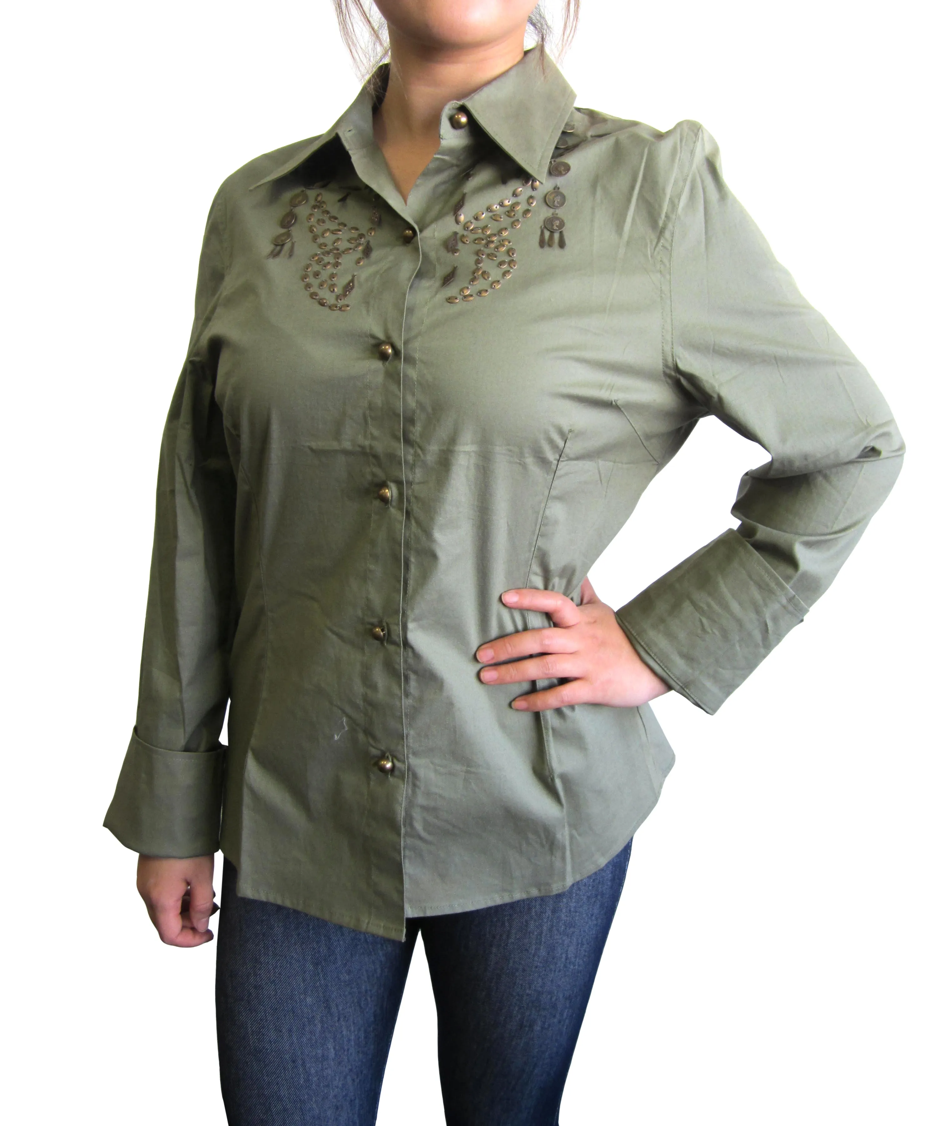 Women Tops - Cotton Twill Jackets (XS-505)