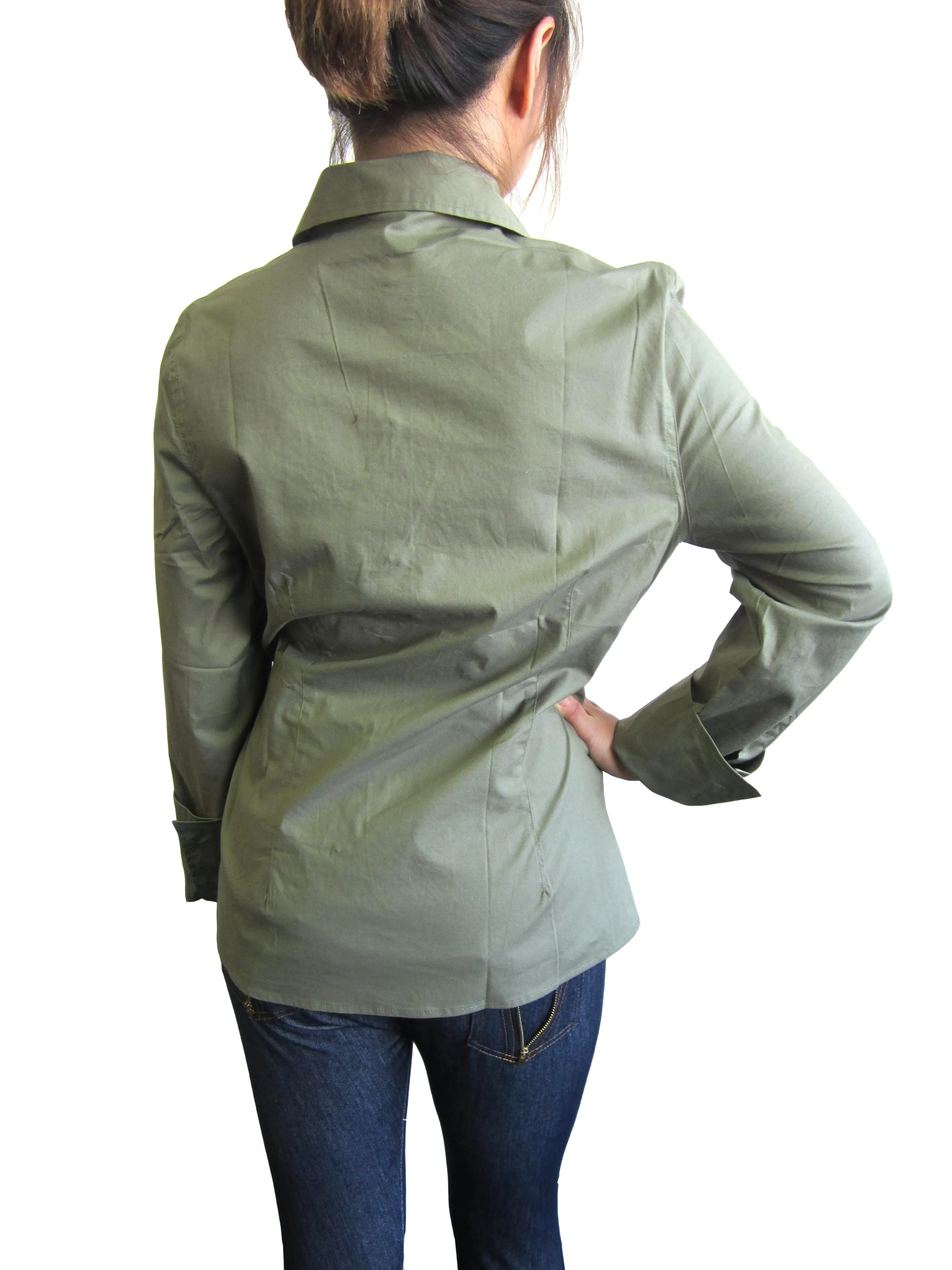 Women Tops - Cotton Twill Jackets (XS-505)