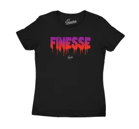 Womens Black Gloss 7 Shirt - Finesse - Black