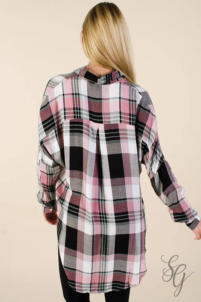 Women's Sweetie Pie Plaid Blouse