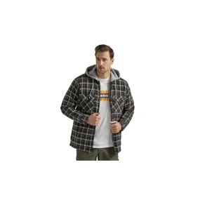 Wrangler Flannel Hooded Jacket Tan